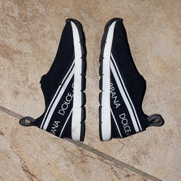 Dolce & Gabbana Black and White Sorrento slip-on sneakers with logo tape baby - Picture 3 of 7